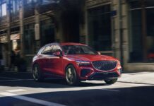 Genesis GV70 del 2022 con su propio y distintivo estilo
