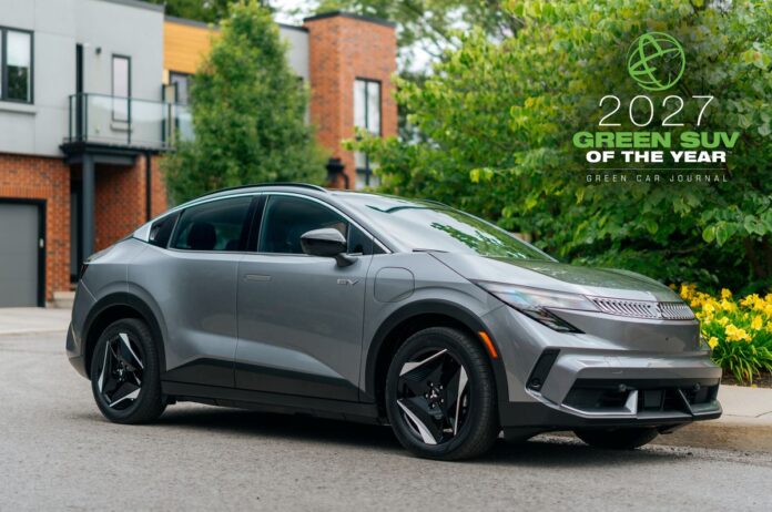 El nuevo Mitsubishi Eclipse Sportback EV ha sido nombrado SUV ecológico del año 2027 por Green Car Journal